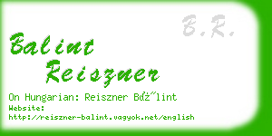 balint reiszner business card